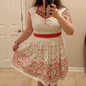 Disney parks Mary Poppins white dress XL w/pockets